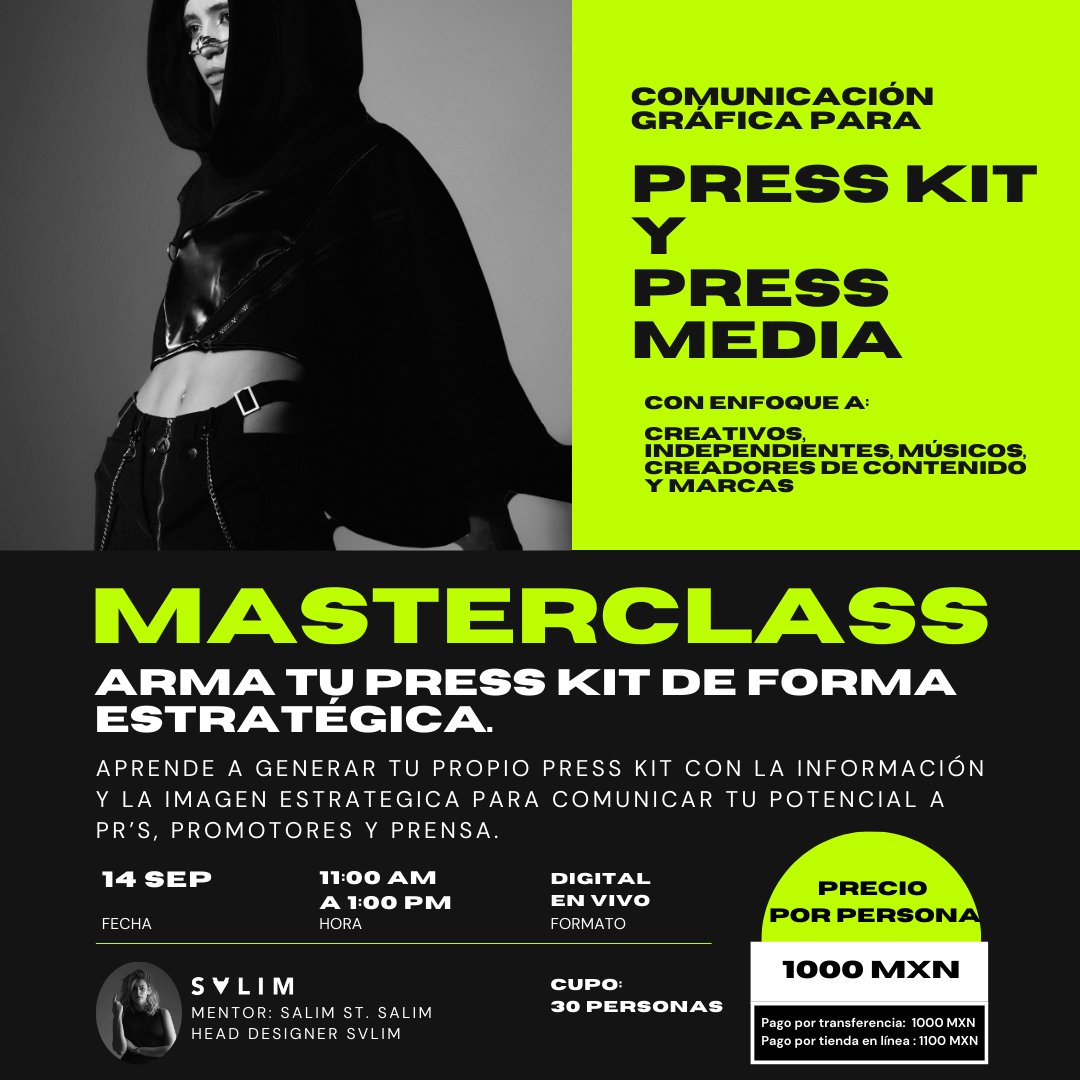 MASTERCLASS PRESS KIT Y PRESS MEDIA - SALIMSALIMSALIMMASTERCLASS PRESS KIT Y PRESS MEDIA