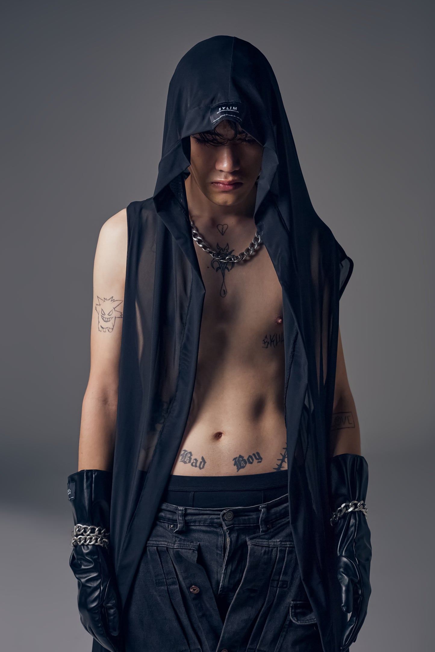 SEE THROUGH LONG VEST