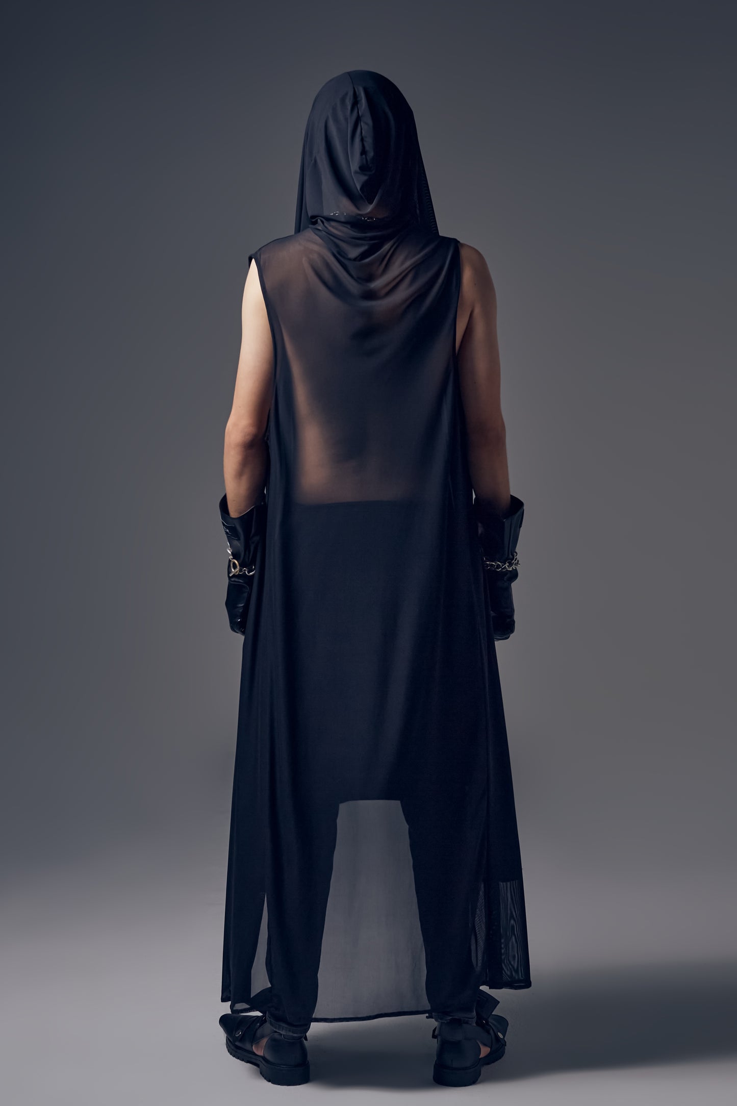 SEE THROUGH LONG VEST