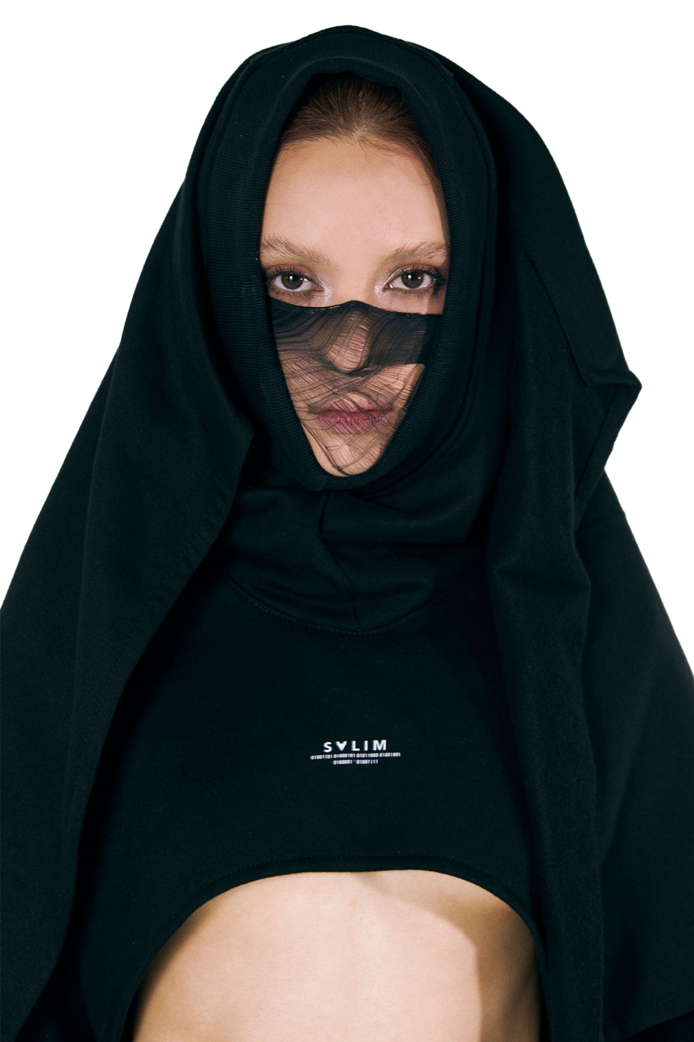 HELIX CROP HOODIE - SALIMSALIMSALIMHELIX CROP HOODIE